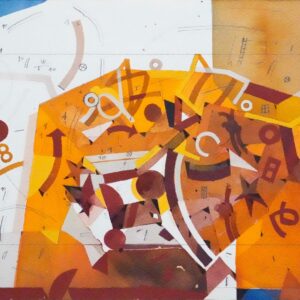 Paysage avec deux Personnages à droite, 1996